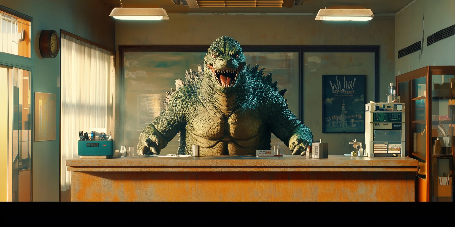 Mainezilla’s monster concierge at the help desk